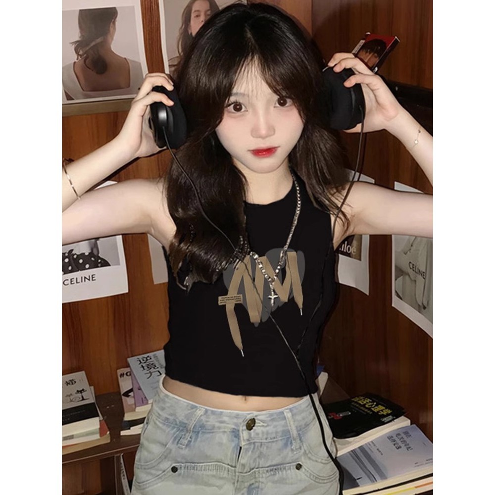 （พร้อมส่งจากกทม มาถึงใน 2วัน）100%Cotton  เสื้อกล้ามเอวลอย  ผ้าคัตคอน นิ่มใส่สบาย ฤดูร้อน  เสื้อสายเดี่ยว เซ็กซี่น่ารัก