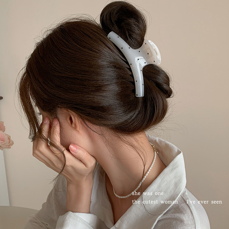 กิ๊บคลิปผมสีขาวยาว 13 เซนติเมตร ดีไซน์บิ๊กจับ สำหรับตกแต่งทรงผม - รูปที่ 5