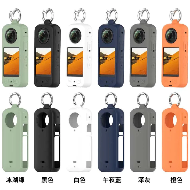 เคสซิลิโคนเหลวสําหรับ Insta360 X4 X3 กล้อง Candy ธรรมดาน้ําหนักเบาคลุมทั้งหมด Soft TPU กันกระแทกกันชน Shell thumbnail 3