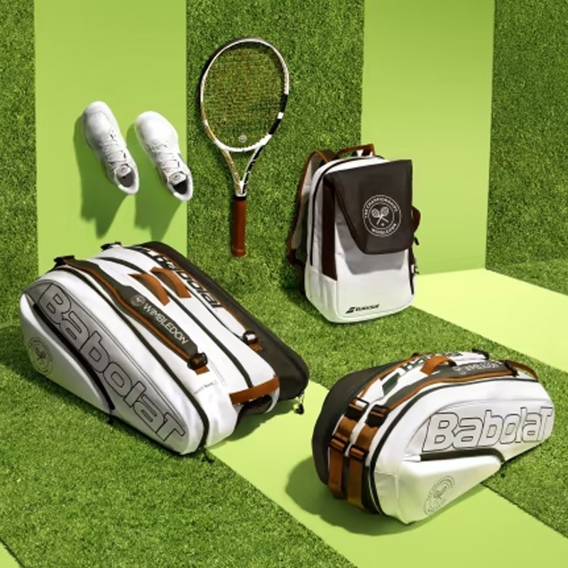 Babolat RH12/RH6 Pure Wimbledon กระเป๋าเทนนิสใหม่ Wimbledon Limited กระเป๋าเทนนิสที่ระลึก 6/12 แพ็คไม้เทนนิส
