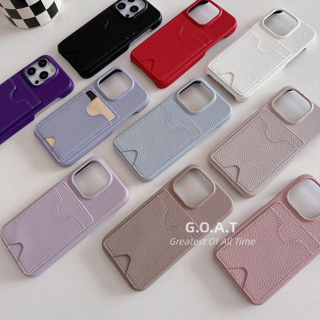 Goat หนังย้อนยุคเย็นและไม่แยแสเข้ากันได้สําหรับiPhone 11 15 12 13 14 iphone 8 7 se 2020 เคสโทรศัพท์มือถือป้องกันการล่มสลาย