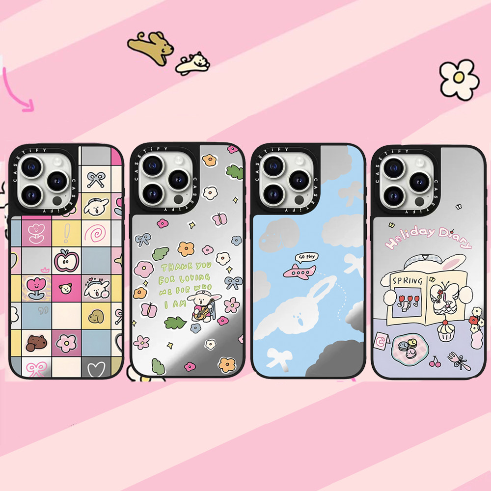 น่ารักผักขนาดเล็กสุนัขกระจกเคสโทรศัพท์สําหรับiphone 15 ProMax 15Pro 15 14 13 12 11 Pro Maxกรณีห่อกันกระแทกMatte Frostedด้านหลังปกแข็ง