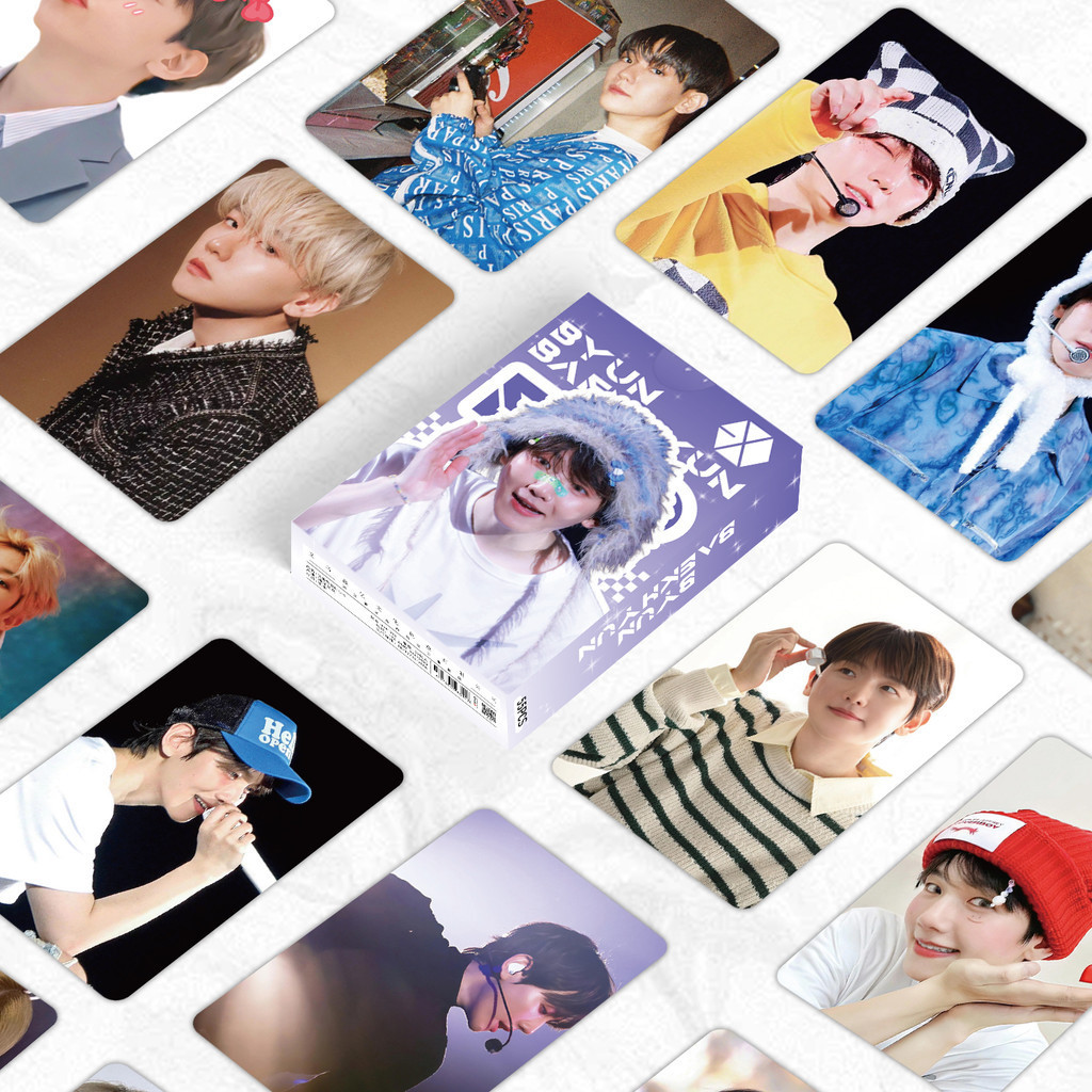 50-55pcs/box EXO Laser Holographic Photocards BAEK HYUN SEHUN Chanyeol SOLO Lomo Cards D.O. KAI CHEN XIUMIN SUHO Hologram Postcards