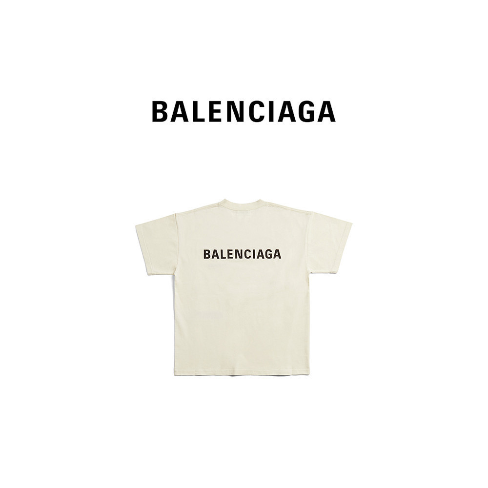 Balenciaga BALBACK LOGO เสื้อยืดทุกขนาด