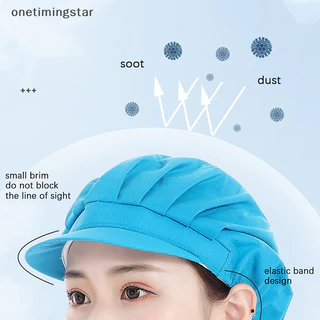 Onetimingstar หมวกเชฟกันฝุ่นการประชุมเชิงปฏิบัติการหมวกจัดเลี้ยงโรงงานอาหารหมวกทํางานโรงอาหารทํางาน OMS