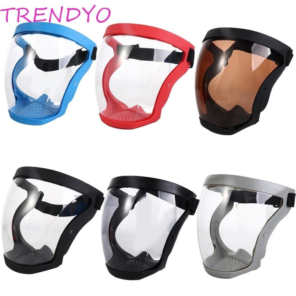 Trendyo หน้ากากวิบาก, หน้ากากป้องกันหมอก Anti-Splash Anti-Sand, หน้ากากจักรยานแบบเต็มหน้าปรับ HD Space ทรงกลมแว่นตาหมวก