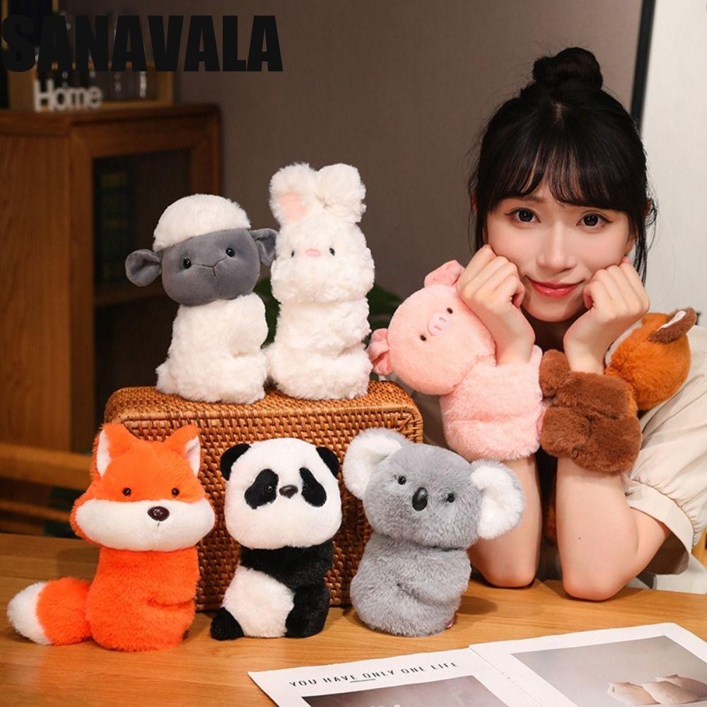 สว่าง ตบสร้อยข้อมือชุด,แพนด้าแรคคูนตุ๊กตาตุ๊กตาตบสร้อยข้อมือ,ตุ๊กตาของเล่น ทํานอง ชาม หมูสีชมพูโคอาล่าตุ๊กตาข้อมือวงของเล่นคริสต์ม