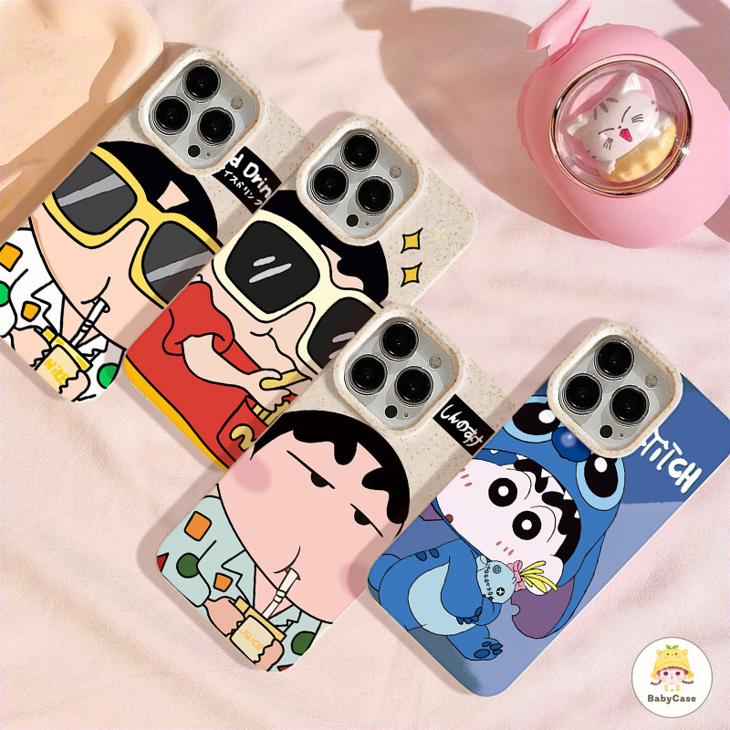 เครยอนชินจังผู้น่ารัก เคส IPhone 7Plus 11 15 13 Pro Max 14 12 Pro Max 14 15 6s 8 7 6 Plus X XS XR MAX SE 2020