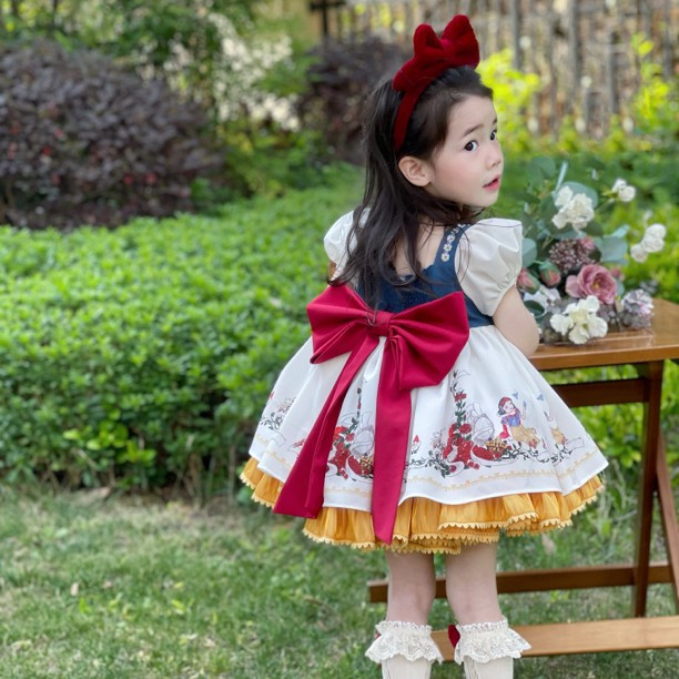 Snow White Antique Pettiskirt สาวใหม่ชุดโลลิต้าเด็กทารกแฟชั่นชุด