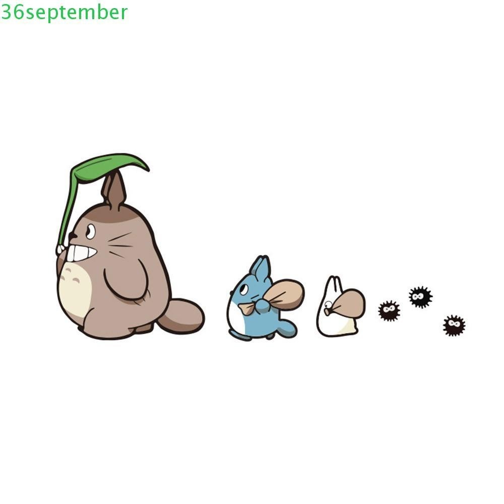 September สติ๊กเกอร์ลายการ์ตูน Totoro สําหรับตกแต่งรถยนต์