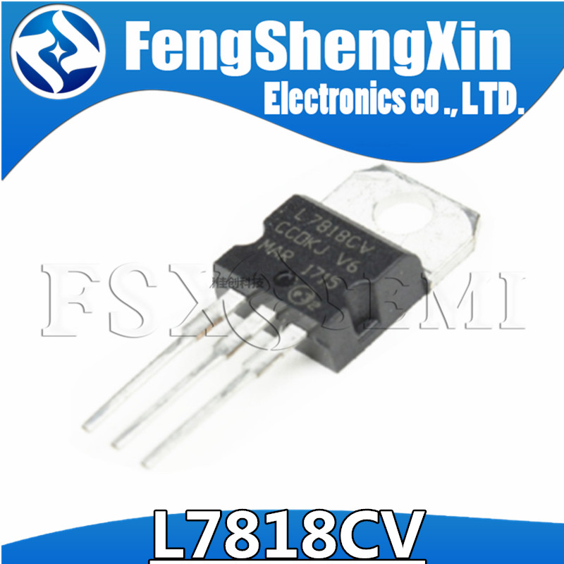 10 ชิ้น/ล็อตใหม่ L7818 L7818CV TO-220 7818 เครื่องปรับแรงดันไฟฟ้า