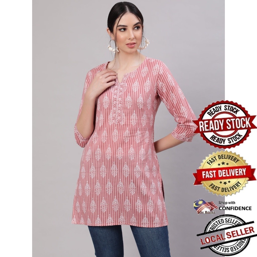 Kurti ผู้หญิงอินเดียออกแบบใหม่ kurti ชุด kurti plus size Kurti มุสลิม kurti ชุดพร้อมกางเกง kurti top