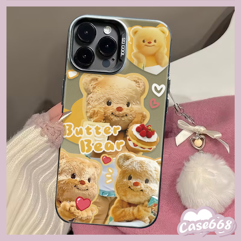 คนรักหมีเนยสุดน่ารัก เคสRealme C51 C25 C67 C53 C55 C11 C12 7i 5 5i C35 C15 C30 C33 C20 C21 C51s C17 Note 50