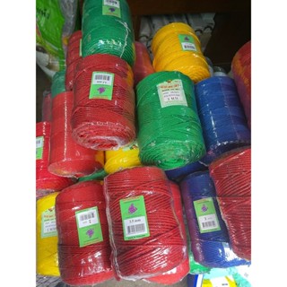 เชือกไนล่อนเกรด A สินค้าคุณภาพ เต็มลูก คล่ะสี0.6มิล-3.5มิล