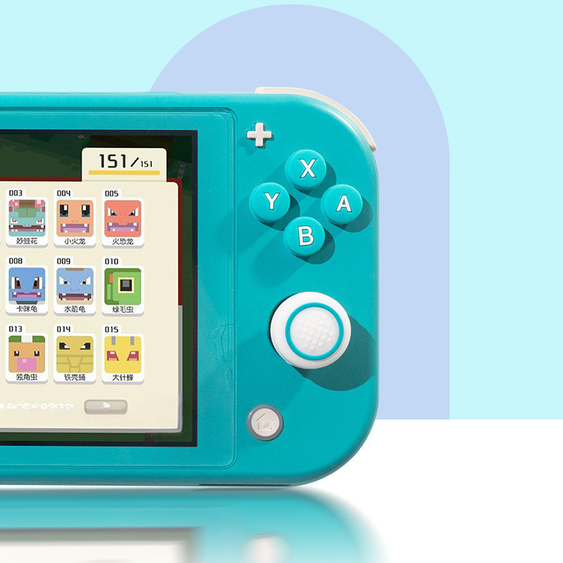 ชุดสติ๊กเกอร์ปุ่มหมวกโยกซิลิโคน ABXY สําหรับ funda switch lite จอยสติ๊กหมวก Cross Direction ฝาครอบป้องกันอุปกรณ์เสริมเกม