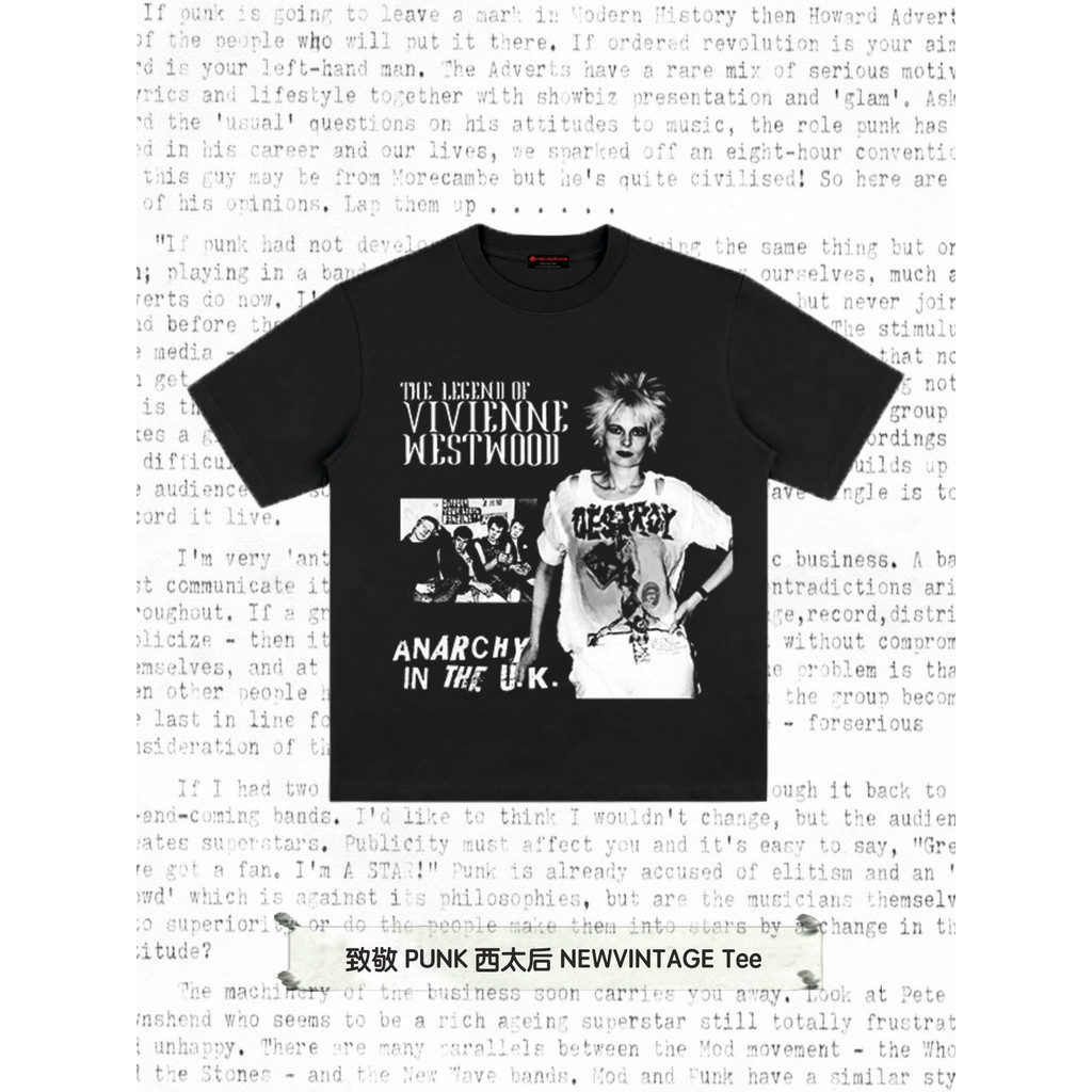 Archivesroom Vintage PUNK PUNK Band T-Shirt สีดําแขนสั้น 730