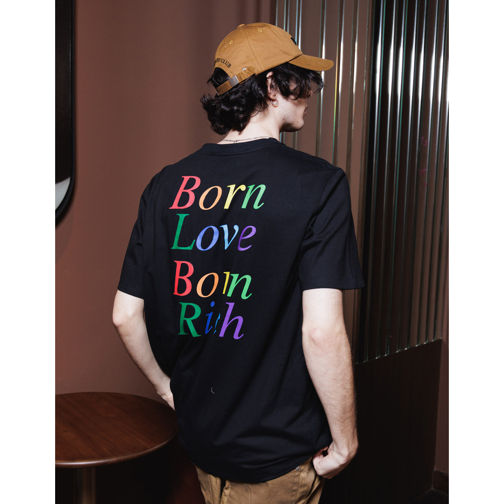 [MOO 6/23] Born Love Born Rich T-Shirt เสื้อยืด แขนสั้น คอกลม พิมพ์ลายกราฟฟิค 'Born Love Born Rich'