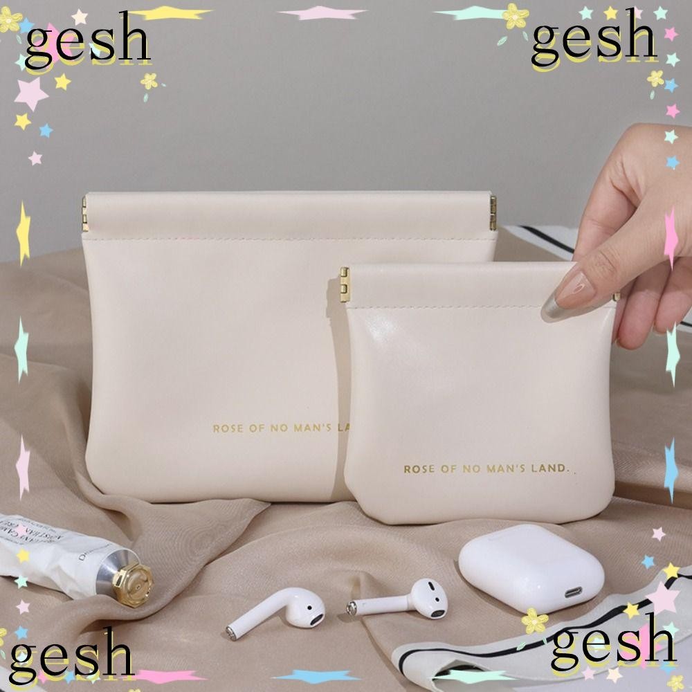 Gesh1 กระเป๋าเครื่องสําอาง, PU Mini ลิปสติกแต่งหน้า, แฟชั่นแบบพกพา Simple Travel Key กระเป๋าใบเล็กสําหรับผู้หญิงหญิง