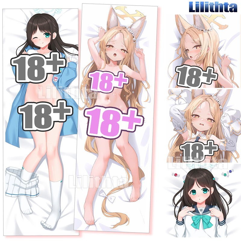 Dakimakura ปลอกหมอน Blue Archive Yurizono Seia และ Kurimura Airi BlueArchive เกมอะนิเมะตัวละคร Body-