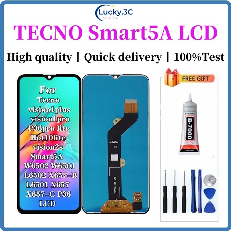 สําหรับเหมาะสําหรับTecno Infinix X657 X657C X657-Bสมาร์ท 5A vision1pro L6501 Vision2sประกอบหน้าจอสมา
