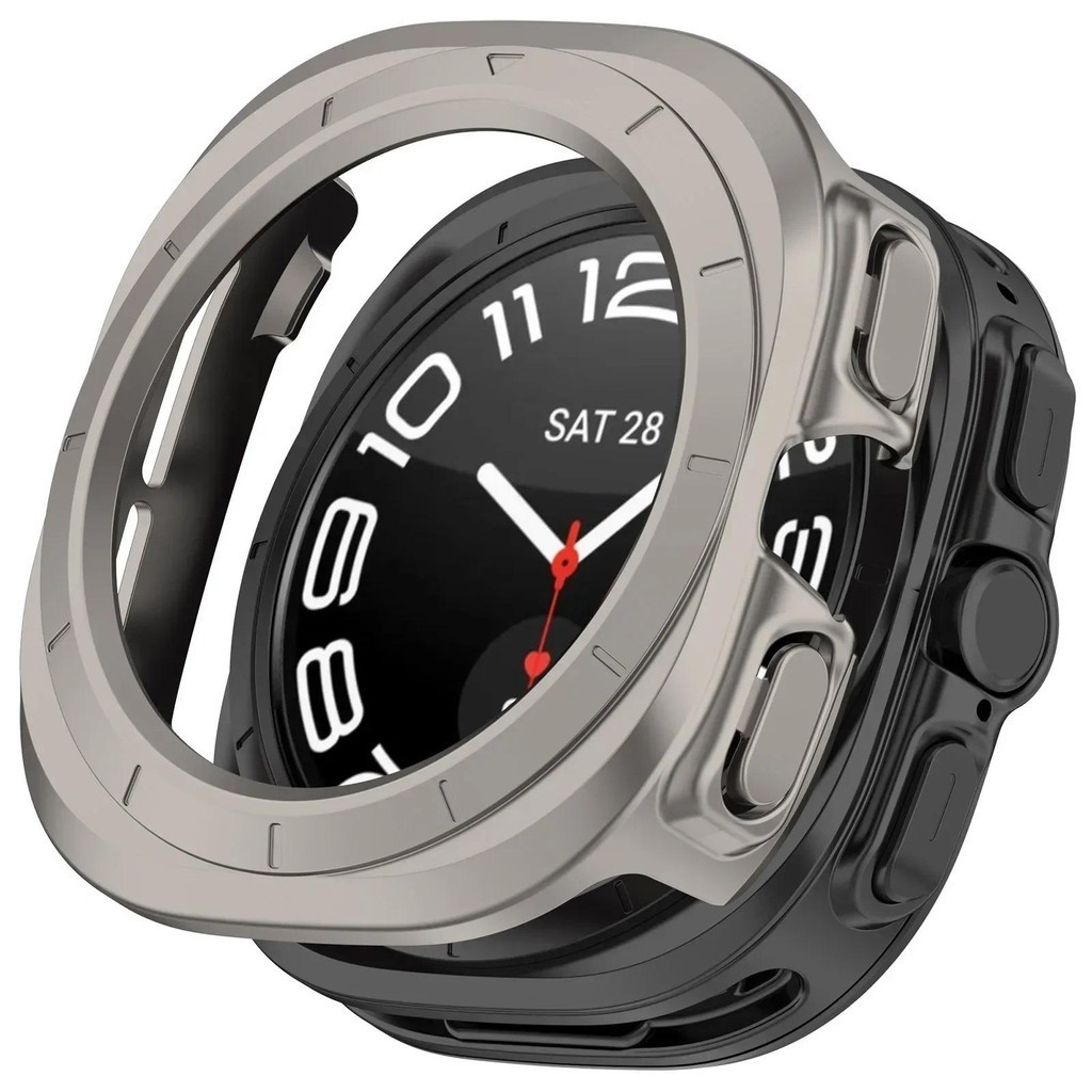 สําหรับ Samsung Galaxy Watch 7 Ultra 47 มม.กันชน PC All-Around Shell Protector Galaxy Watch Ultra 7 ฝาครอบอุปกรณ์เสริม
