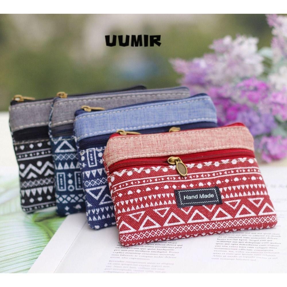 UUMIR  กระเป๋าใส่เหรียญ,กระเป๋าสตางค์ผ้าฝ้ายขนาดเล็ก,กระเป๋าเงินซิปน่ารักผู้หญิงเด็กผู้หญิง