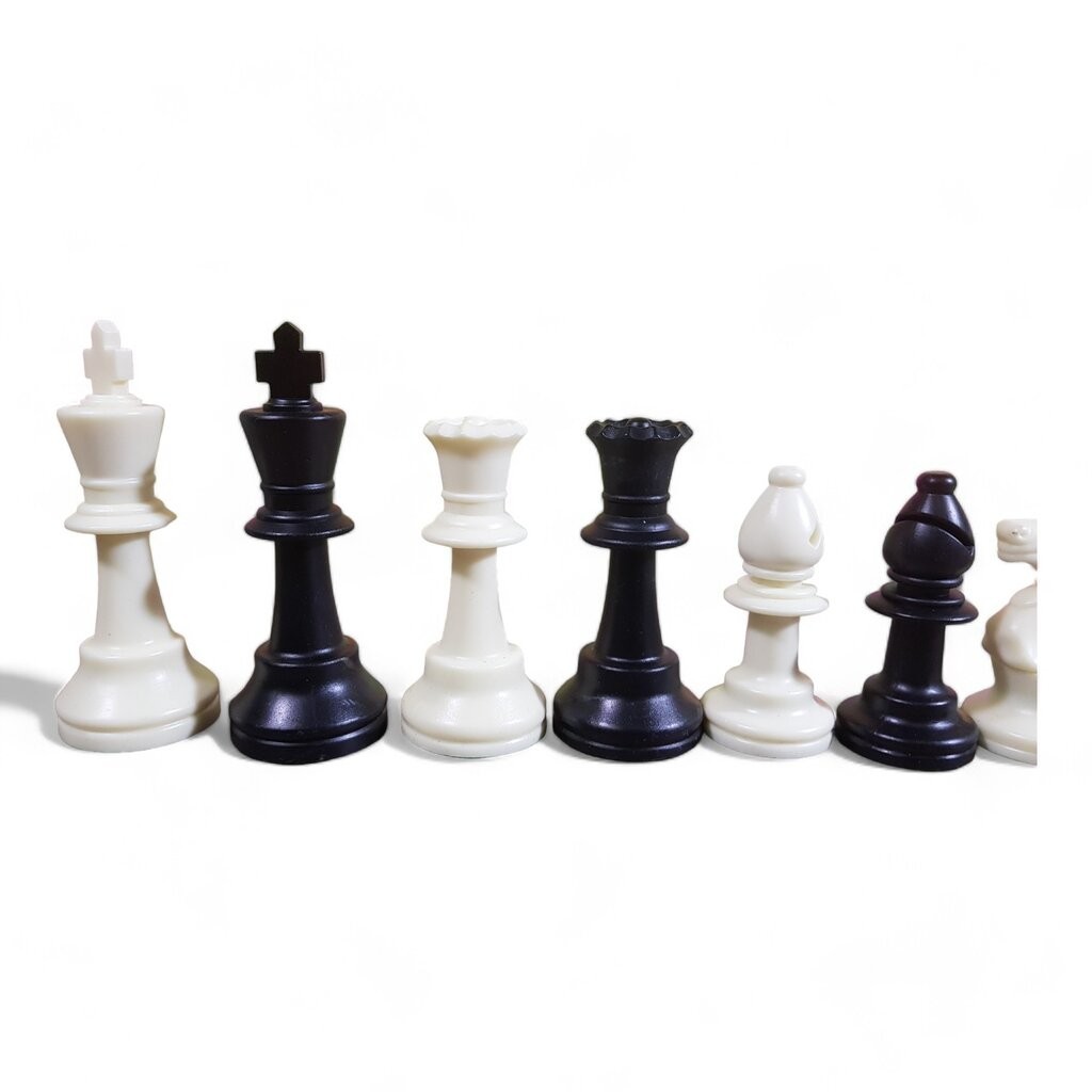 ตัวหมากรุกสากลตัวเรซิ่นมีน้ำหนักสำหรับใช้ในการแข่งขัน (มีควีนให้ฝั่งละ 2 ตัว) - รูปที่ 4