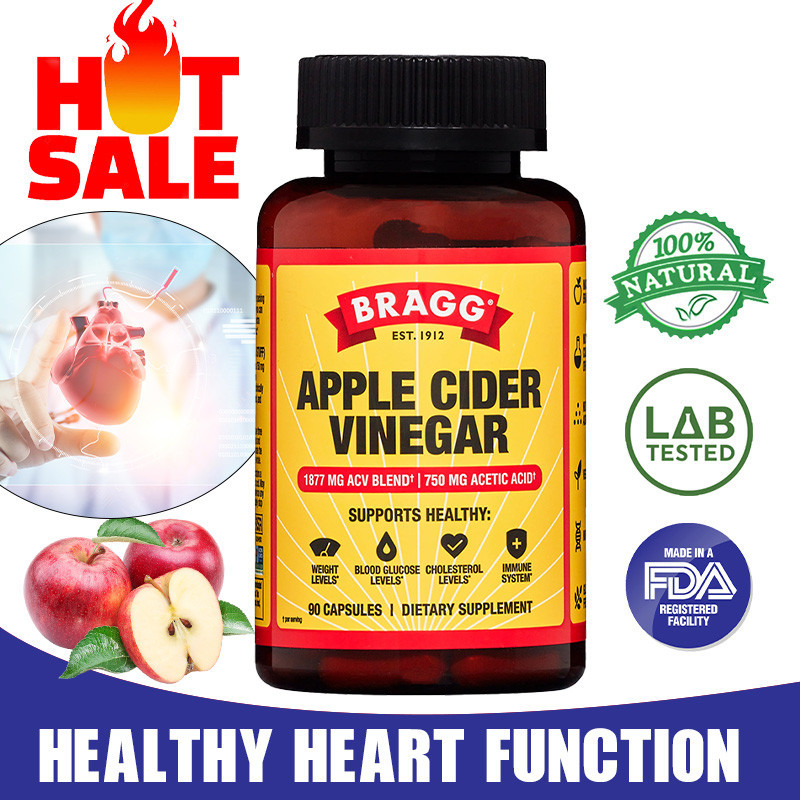 อาหารเสริมน้ําส้มสายชูหมักของ Apple-วิตามิน D3 & Zinc-750 Mg Acetate - รองรับการจัดการภูมิคุ้มกันและน้ําหนัก