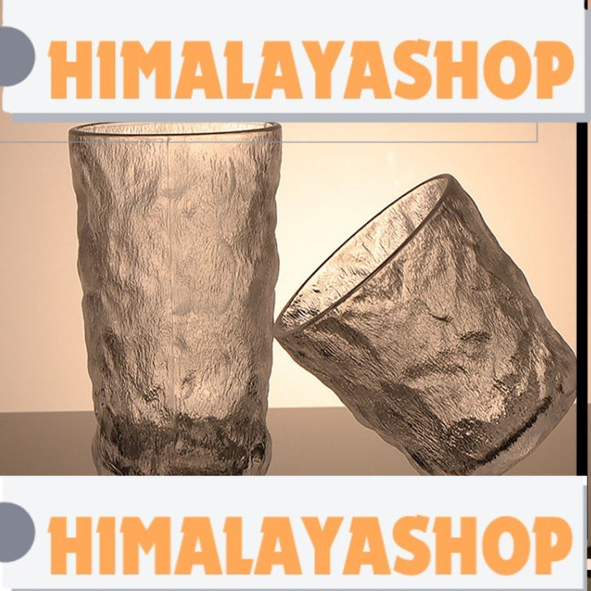 DRINKING WATER GLASS GELAS AIR MINUM WHISKEY GLASS COFFEE GLASS WATER CUP DESIGNER GLASS 冰川杯创意网红玻璃杯
