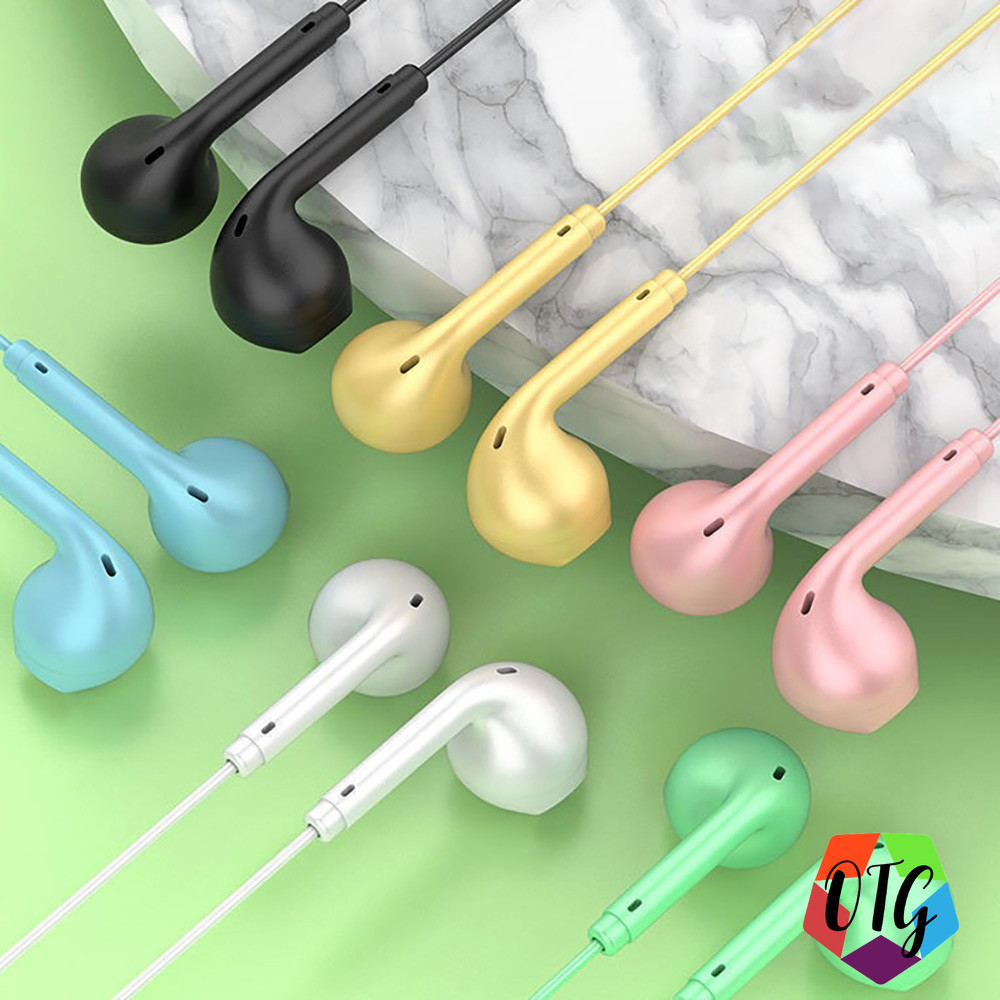 หูฟัง / Earphone หูฟังแบบมีสาย HiFI เสียงเบสหนัก ปลั๊ก 3.5mm Headphones ควบคุมสายสนทนา หลากสีให้เลือก
