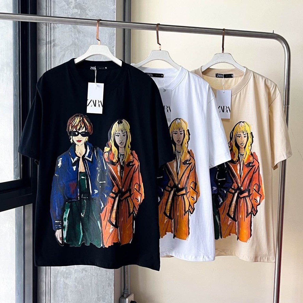 เสื้อยืดโอเวอร์ไซส์ ผ้าCotton อก 44-46 ยาว 28-29 นิ้ว สกรีนใหญ่ s-5xl