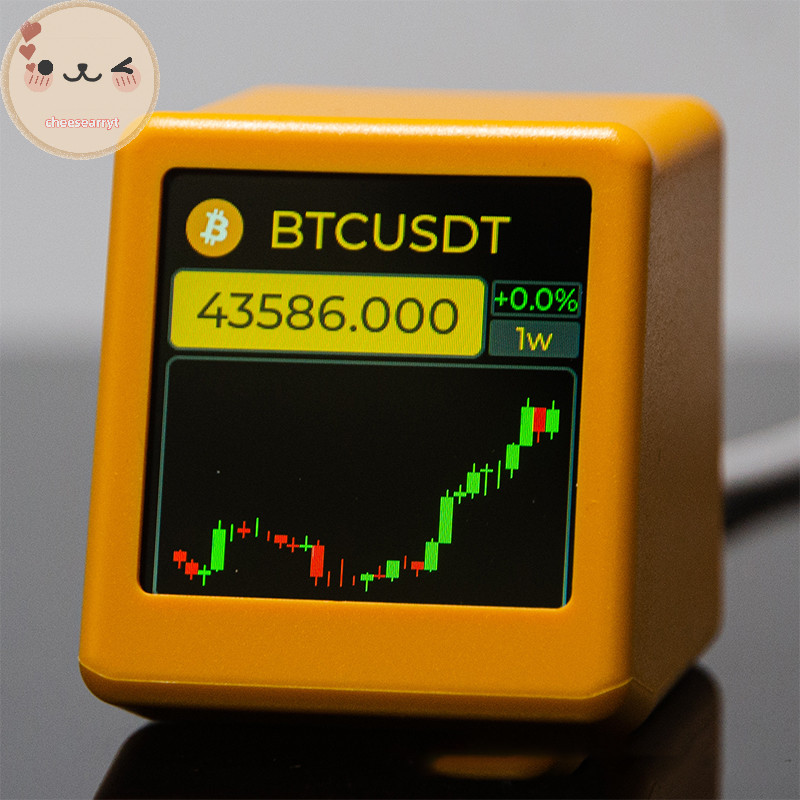Chee NerdMiner BitCoin Crypto,สต็อก,Future,อัตราแลกเปลี่ยนสกุลเงิน,ราคาTracker Ticker,Time Clock Wea
