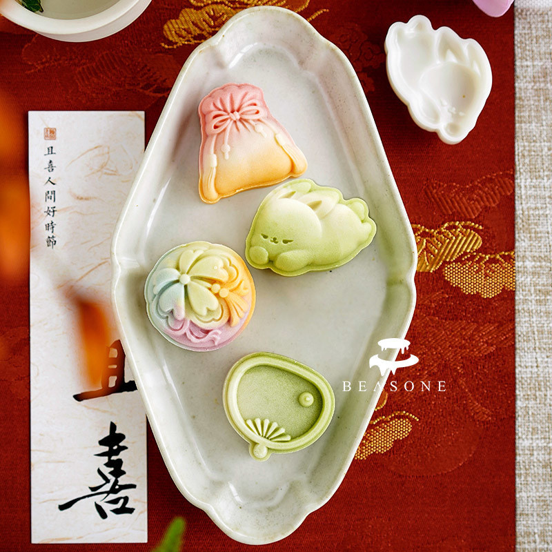 แม่พิมพ์ขนมไหว้พระจันทร์30g มินิกระต่ายเค้กถั่วเขียวแม่พิมพ์ขนมเครื่องมืออบแม่พิมพ์เค้ก