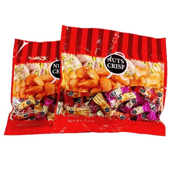 ขนมตุ๊บตั๊บ ขนมมาเลเซีย NUTS CRISP ตุ๊บตั๊บ ตุ๊บตั๊บมาเลย์ ขนมถั่วอัดแท่ง ถั่ว รวมรส ขนาด250-500กรัม