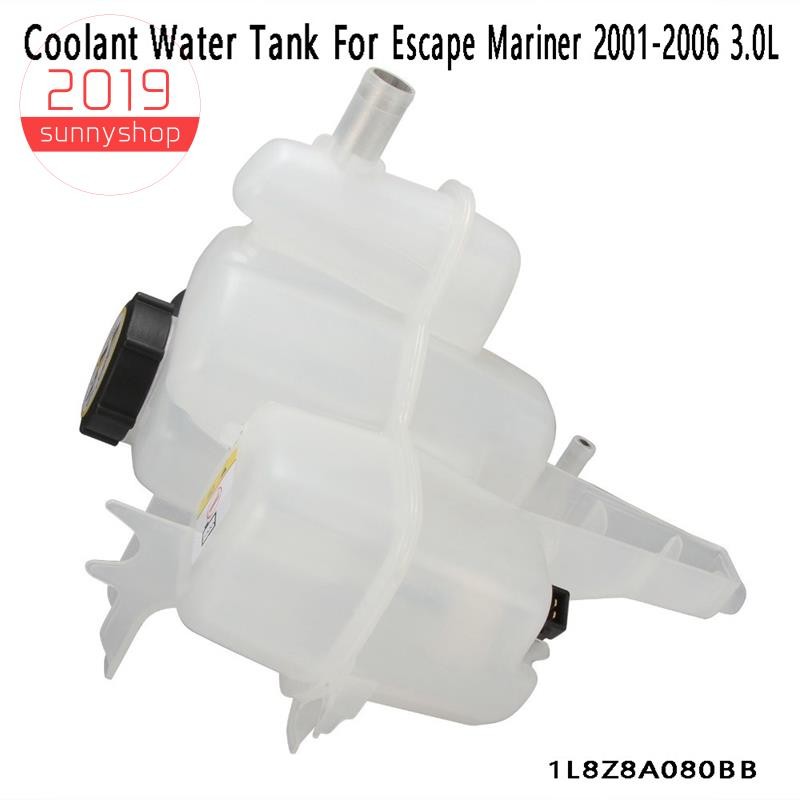 [sunnyshop2019]ถังน้ําเย็นเครื่องยนต์ถังขยายน้ําหล่อเย็นสําหรับ Ford Escape Mariner 2001-2006 3.0L 1