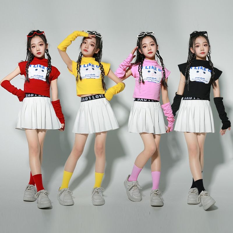 สาวแจ๊สแดนซ์ประสิทธิภาพเครื่องแต่งกายประสิทธิภาพหวานเย็นเด็กแคทวอล์เด็กถนนเต้นรําโดปามีนสูทเสื้อผ้าอินเทรนด์8.25