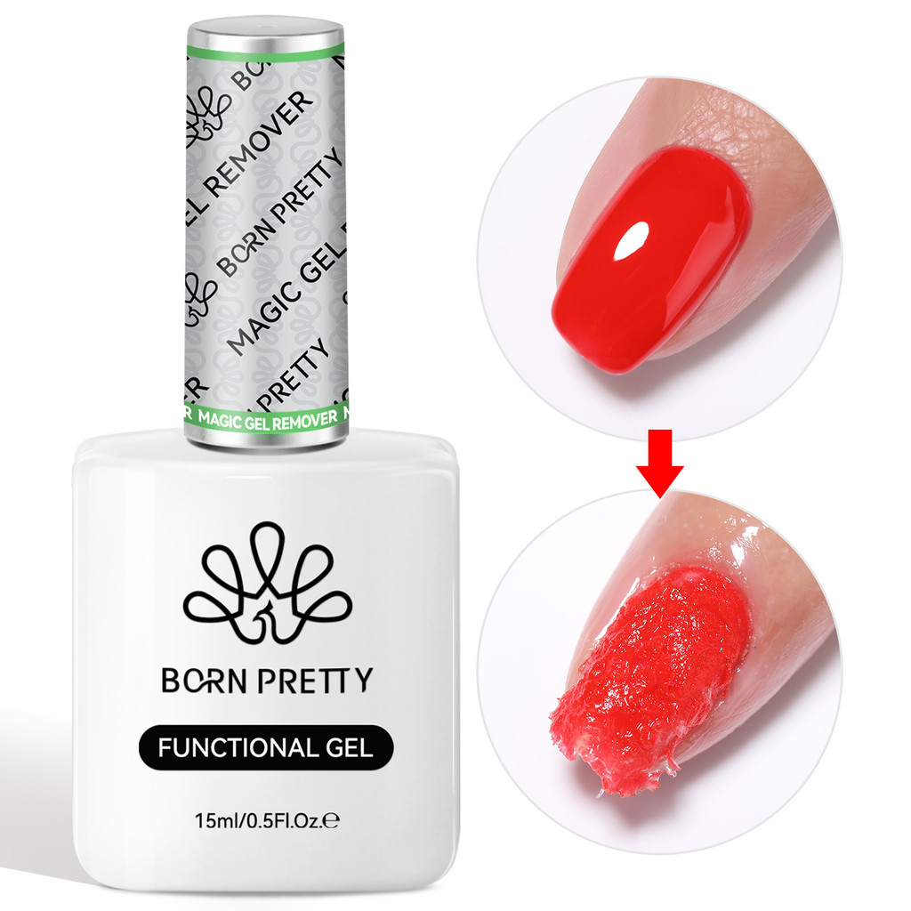Born PRETTY 15ml เล็บเจล Magic Remover เจล Soak off ยาทาเล็บอะคริลิค Clean Degreaser สําหรับเล็บเจลลบเครื่องมือ