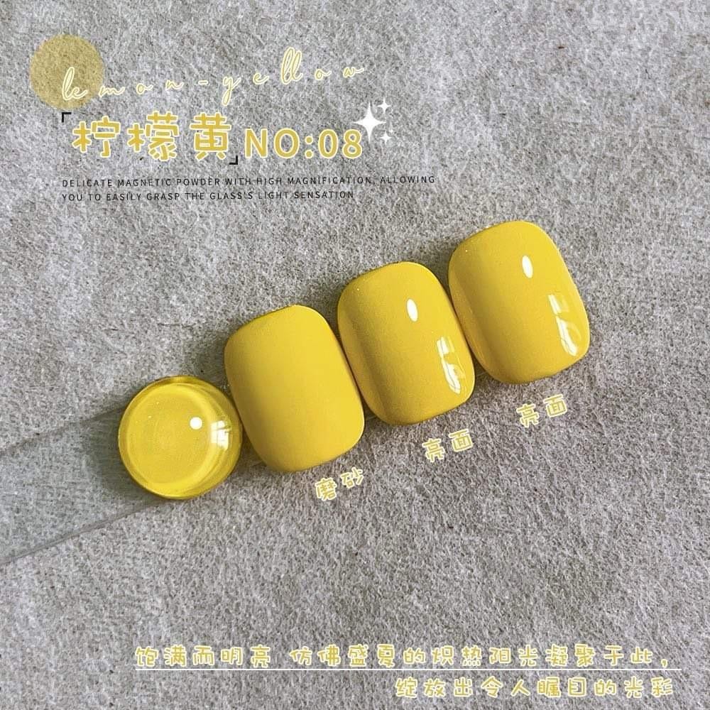 VENDEENI สีเจลสีเหลือง แยกขวด ทำเล็บ