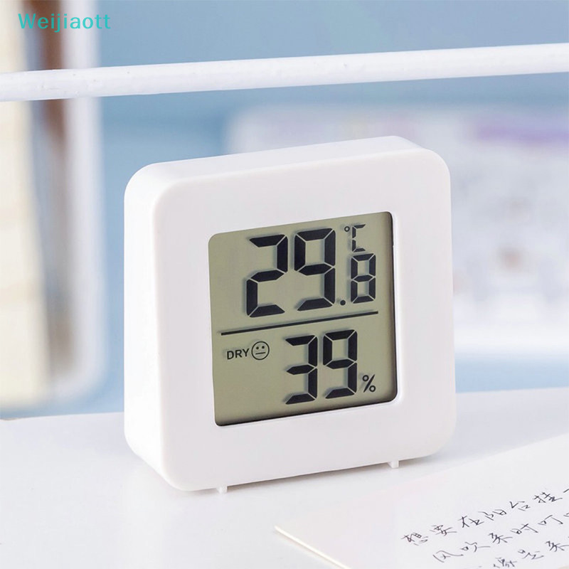 Weijiaott ครัวเรือน Precision ในร่ม LCD อุณหภูมิดิจิตอลห้องเครื่องวัดความชื้นเซนเซอร์เครื่องวัดความชื้น AO