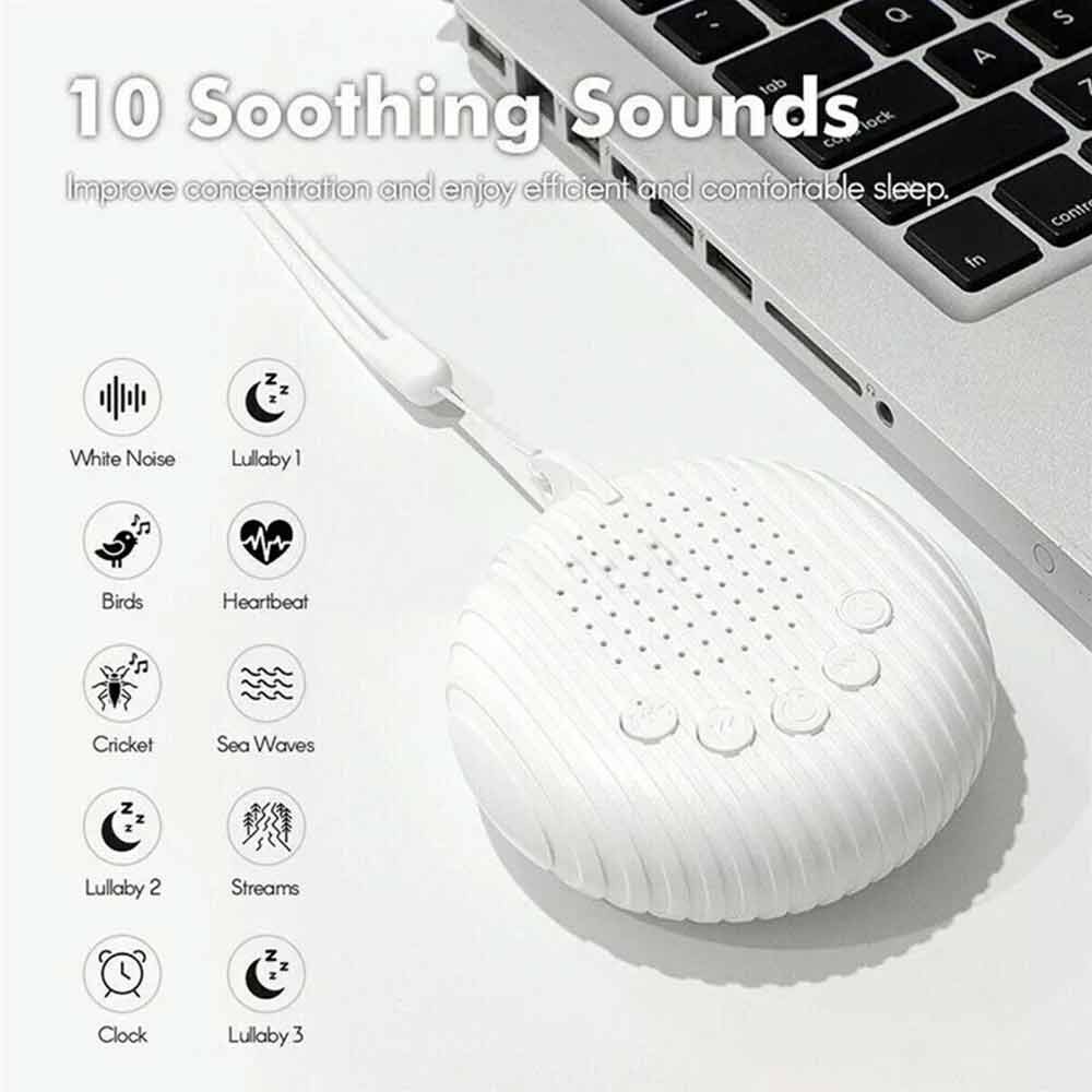 White Noise Machine Sound Relax Baby Adult Sleep Nature Night Therapy Device
