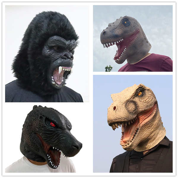 โมเดล godzilla godzilla Godzilla Gorilla Hood สีเขียวสัตว์ประหลาด Tyrannosaurus Rex ไดโนเสาร์สัตว์ปร