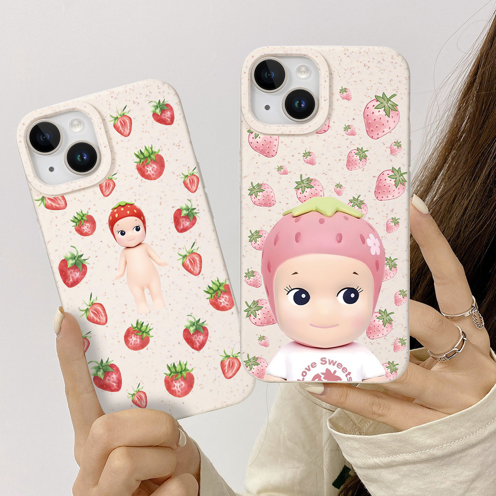 นางฟ้า sonny angel เคส Vivo Y21E Y20 Y17 Y15A Y16 Y1s Vivo Y22 Y51 2020 Y95 Y19 Y50 V25e Y02 V25 Y35 V20 V25 V23 Pro เป็นมิตรกับสิ่งแวดล้อมฟางข้าวสาลี Degradable เป็นมิตรกับสิ่งแวดล้อม