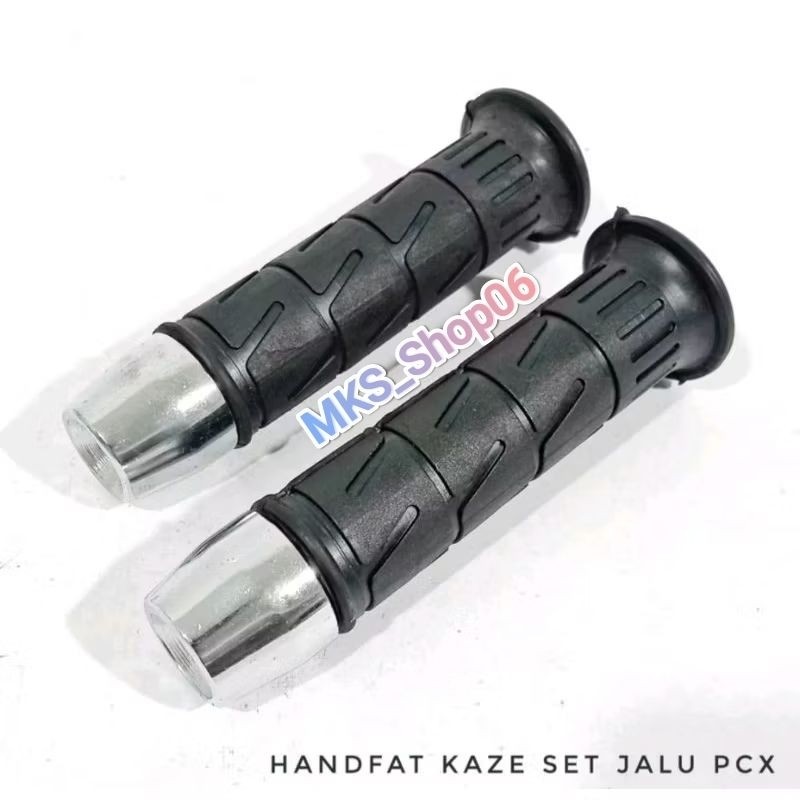กริปมือ kaze ชุด jalu pcx chrome handfat ฝาครอบแก๊ส akaze kz + jalu crome รุ่น pcx universal moto su