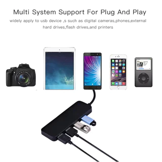 GOOJODOQ USB 3.0 HUB 4 พอร์ตอะแดปเตอร์ OTG สําหรับ Xiaomi Lenovo Macbook Pro 13 15 Air Pro PC