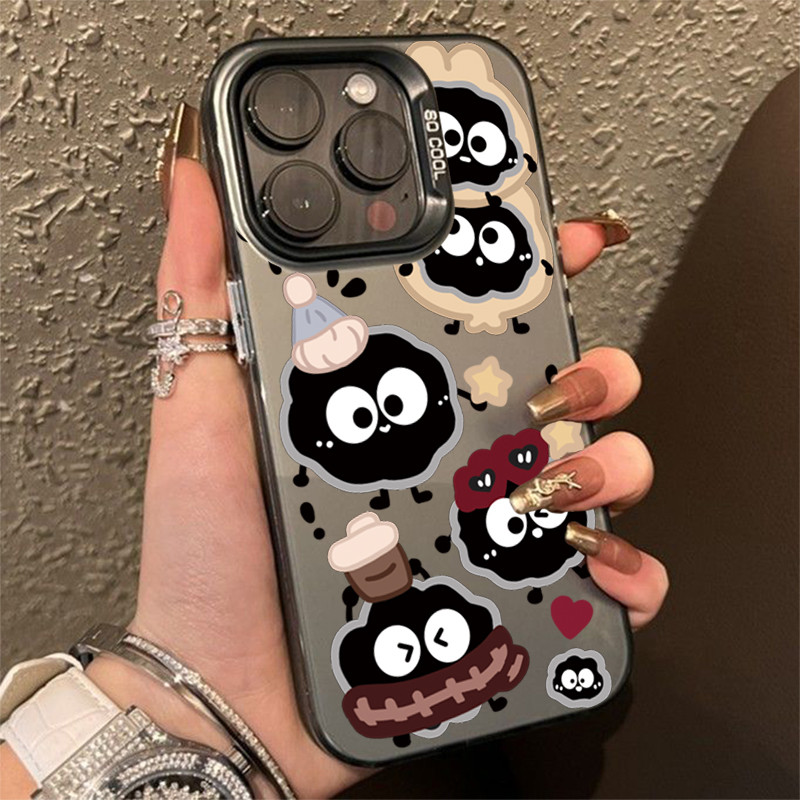 ปลอกสําหรับ Samsung S23 S24 Ultra S23 FE S22 S21 Plus S20 S21 หมายเหตุ 20 Ultra น่ารัก Laughter บอลลูนรูปแบบการ์ตูนโลหะหรูหรากันกระแทก