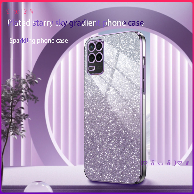 เคสสําหรับ OPPO A54 4G เคส Gradual flash แฟชั่นเคสโทรศัพท์ทนต่อการตกที่เรียบง่าย