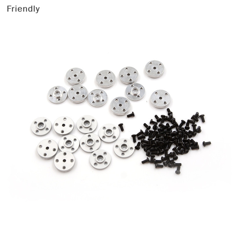 [Friendly] 10pcs โลหะแผ่นดิสก์ประเภท Servo Arm 25T Matal Horns สําหรับ MG995 MG996R rc Servos หุ่นยนต์ Boutique