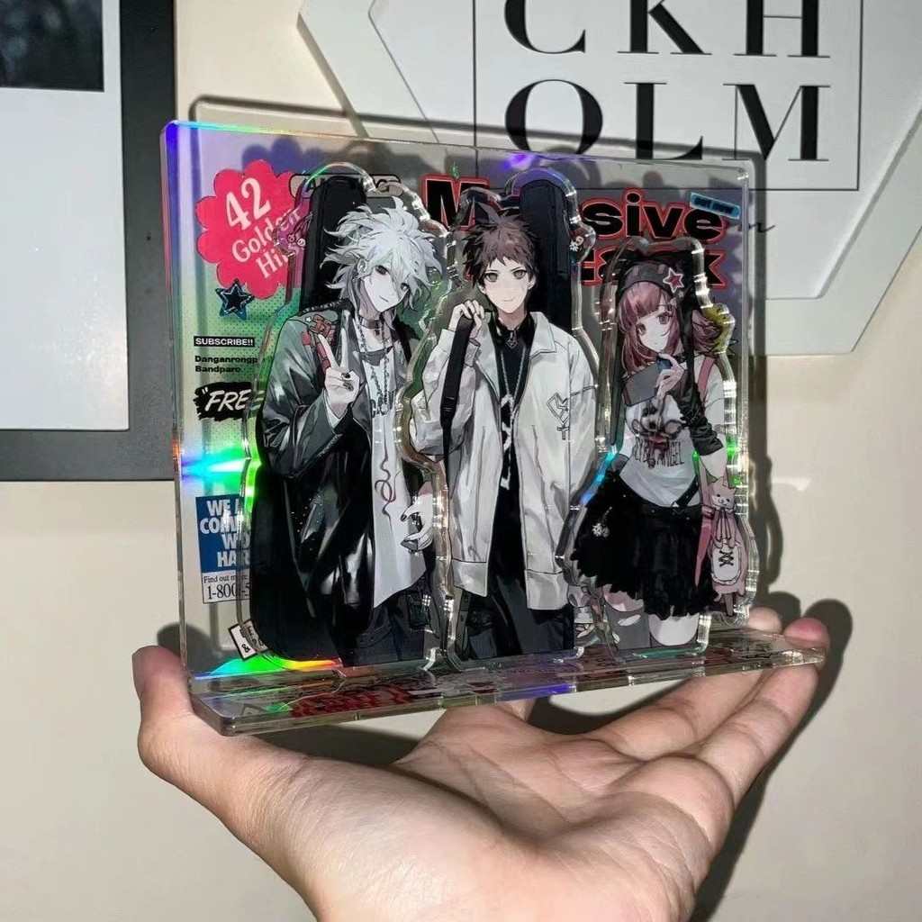 Danganronpa2 อะคริลิค standee Hajime Hinata Nagito Komaeda Chiaki Nanami เครื่องประดับตาราง