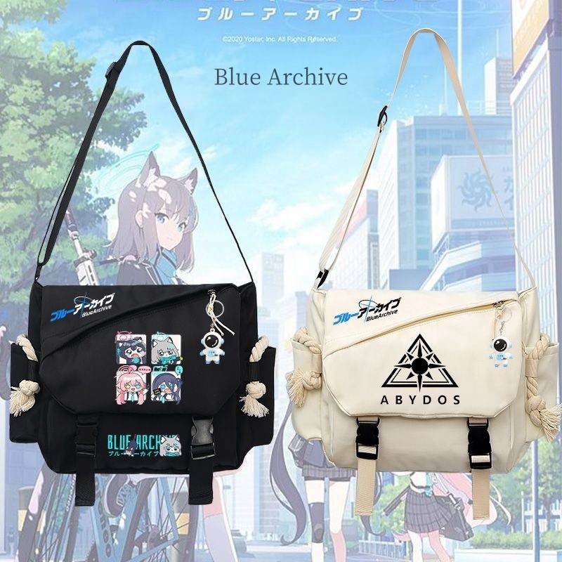 กระเป๋า Messenger Blue Archive เกม Merchandise กระเป๋าสะพายนักเรียน Bird Tour Hoshino Rachive กระต่า