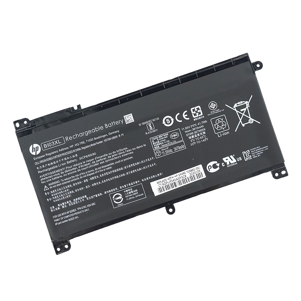 แบตเตอรี่โน้ตบุ๊ก BI03XL HP Pavilion X360 HSTNN-UB6W TPN-W118 BATTERY NOTEBOOK